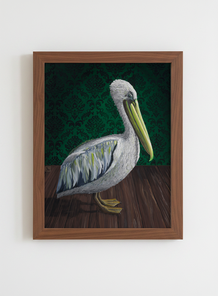 Pelican in the Parlor (art print)