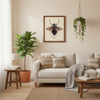 Purple Calla Lily + Longhorn Beetle (art print)