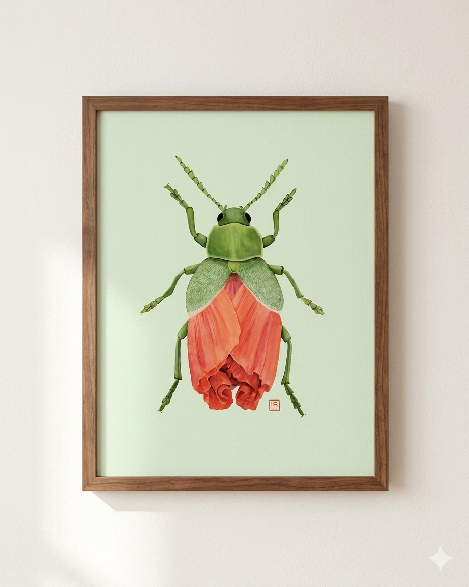 Poppy-Leaf Beetle (art print)