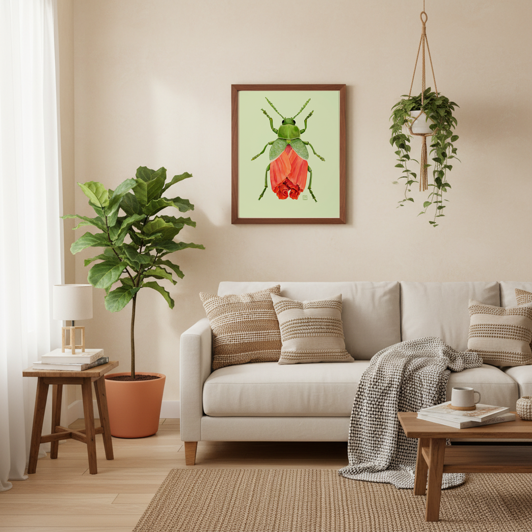 Poppy-Leaf Beetle (art print)